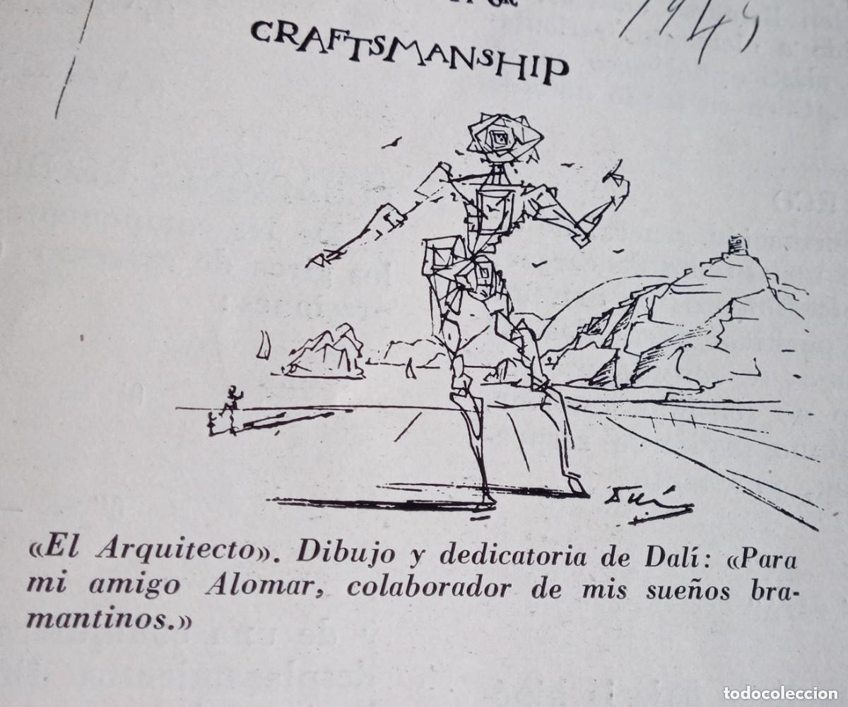 Colecionismo de Revistas e Jornais: primera publicaci&oacute;n Espa&ntilde;a 1950 dibujo dise&ntilde;o boceto estudio Cadaqu&eacute;s de Salvador Dal&iacute; craftsmanship