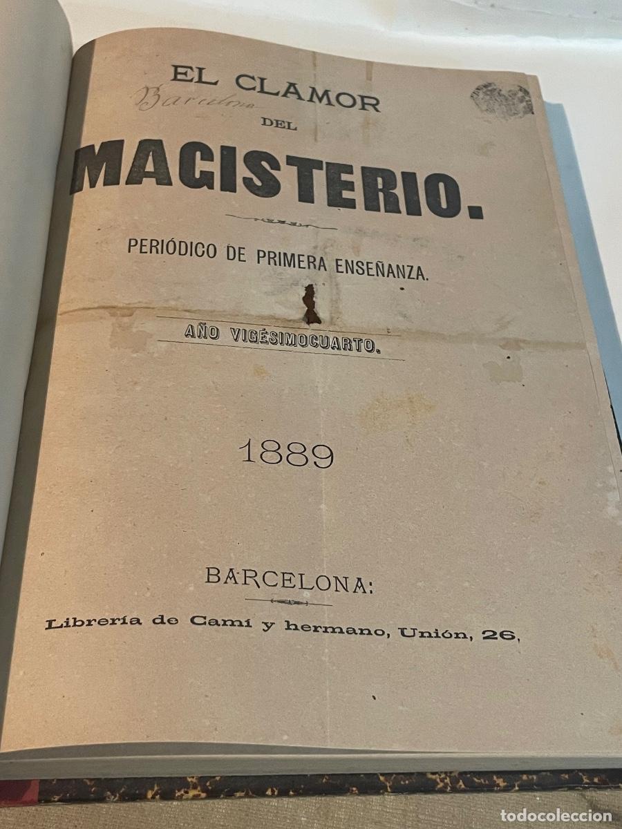 Coleccionismo de revistas y peri&oacute;dicos: PEDAGOGIA - ANTIGUA PUBLICACION .EL CLAMOR DEL MAGISTERIO PERIODICO DE PRIMERA ENSE&Ntilde;ANZA 1889 A&Ntilde;O