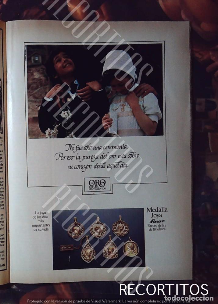 Collection Magazines and Newspapers: finor medalla primera comunion anuncio publicidad