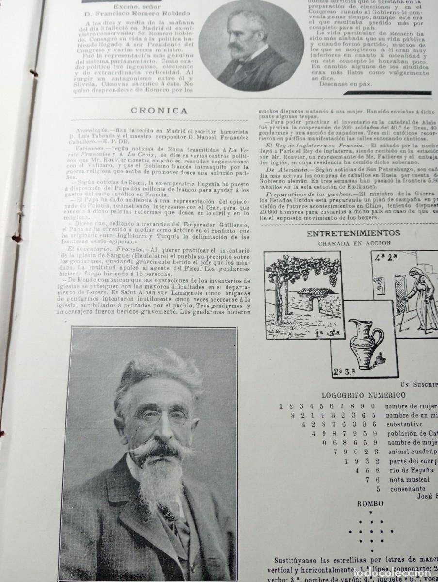 Coleccionismo de revistas y peri&oacute;dicos: REVISTA A&Ntilde;O 1906 JOSE MARIA DE PEREDA FRANCISCO ROMERO ROBLEDA