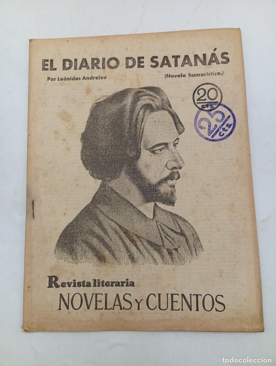 Coleccionismo de revistas y peri&oacute;dicos: REVISTA LITERARIA. NOVELAS Y CUENTOS. EL DIARIO DE SATANAS. LEONIDAS ANDREIEV. 1930.