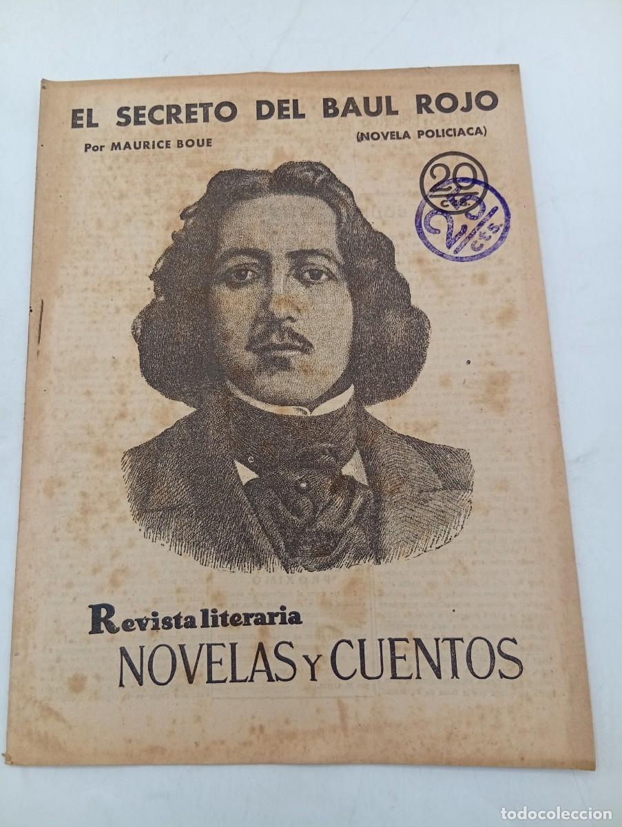 Coleccionismo de revistas y peri&oacute;dicos: REVISTA LITERARIA. NOVELAS Y CUENTOS. EL SECRETO DEL BAUL ROJO. MAURICE BOUE. 1930.