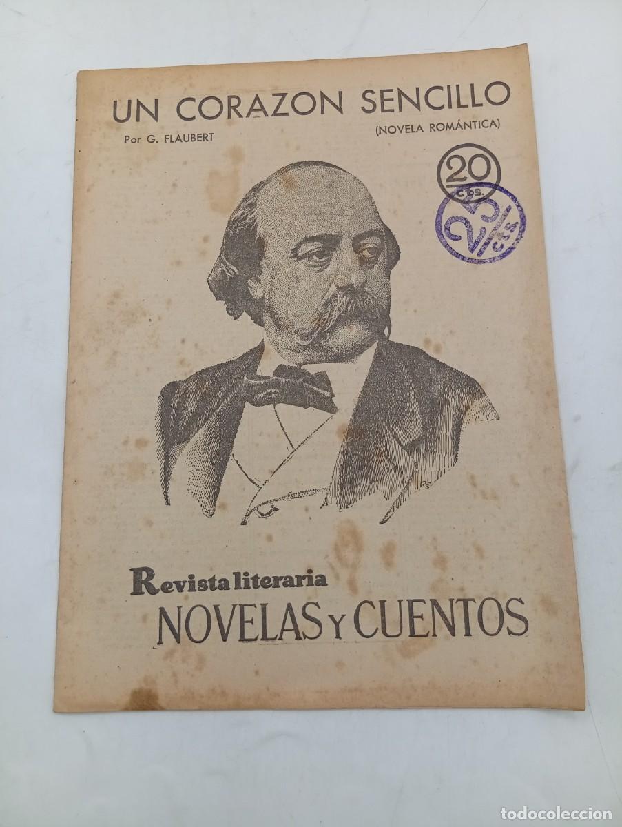 Coleccionismo de revistas y peri&oacute;dicos: REVISTA LITERARIA. NOVELAS Y CUENTOS. UN CORAZON SENCILLO. G. FLAUBERT. 1930.