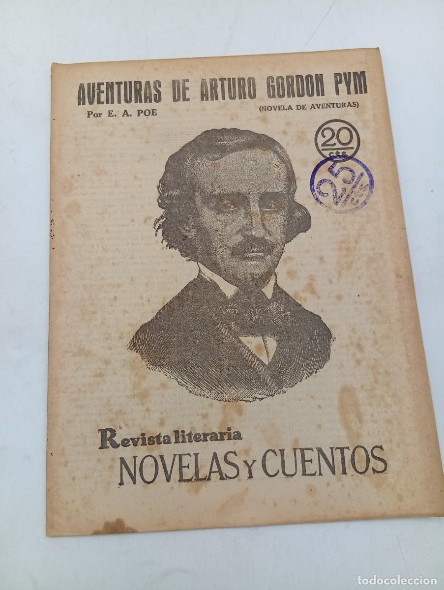 Coleccionismo de revistas y peri&oacute;dicos: REVISTA LITERARIA. NOVELAS Y CUENTOS. AVENTURAS DE ARTURO GORDON PYM. E. A. POE. 1930.