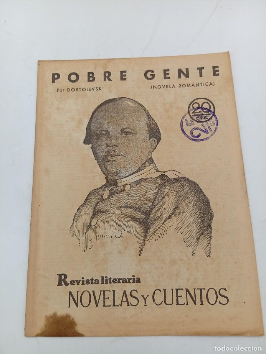 Coleccionismo de revistas y peri&oacute;dicos: REVISTA LITERARIA. NOVELAS Y CUENTOS. POBRE GENTE. DOSTOIEVSKI. 1930.