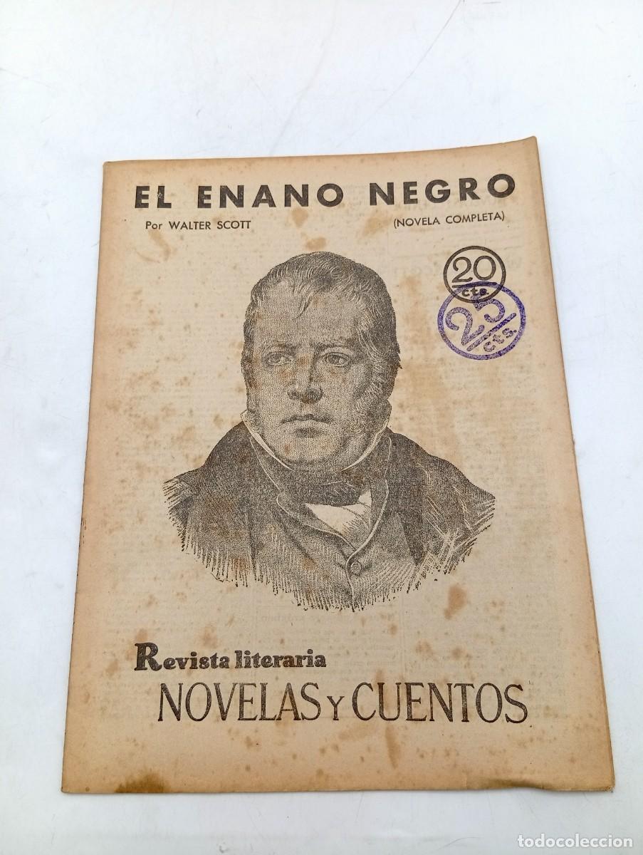 Colecionismo de Revistas e Jornais: REVISTA LITERARIA. NOVELAS Y CUENTOS. EL ENANO NEGRO. WALTER SCOTT. 1930.