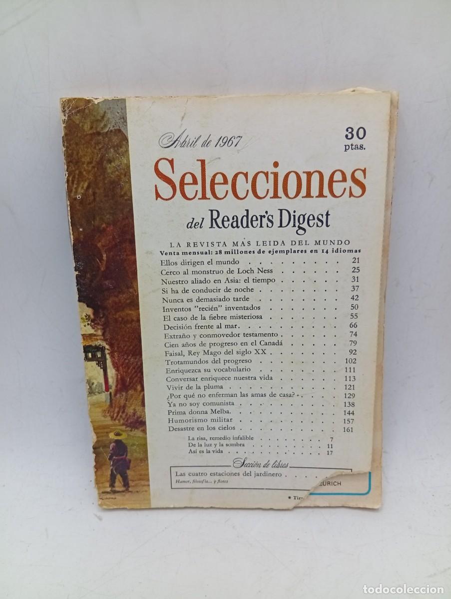 Coleccionismo de revistas y peri&oacute;dicos: SELECCIONES READER&acute;S DIGEST. ABRIL DE 1967. LA REVISTA MAS LEIDA DEL MUNDO. ELLOS DIRIGEN EL.. LEER.