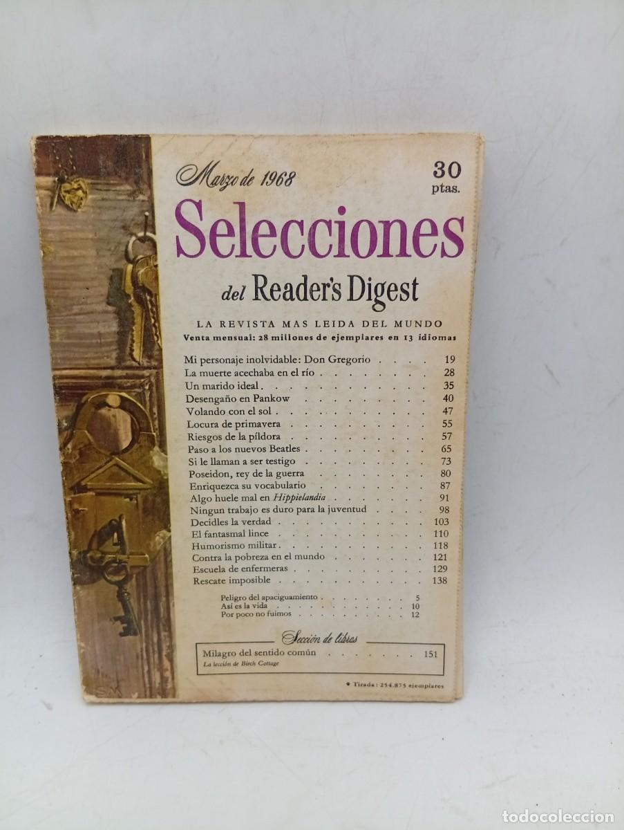 Coleccionismo de revistas y peri&oacute;dicos: SELECCIONES READER&acute;S DIGEST. MARZO DE 1968. LA REVISTA MAS LEIDA DEL MUNDO. UN MARIDO IDEAL... LEER.