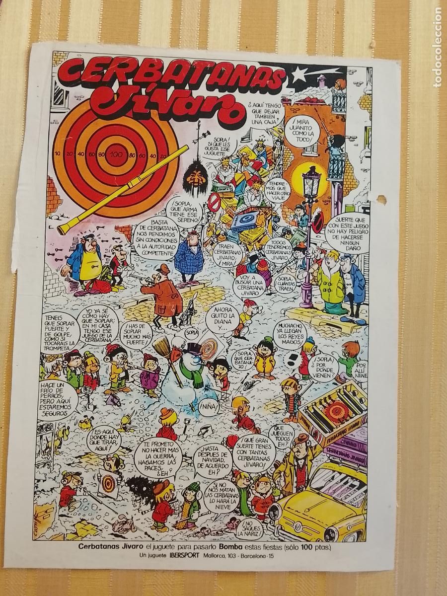 Coleccionismo de revistas y peri&oacute;dicos: ANTIGUA PUBLICIDAD ANUNCIO CERBATANAS JIVARO JUGUETE IBERSPORT