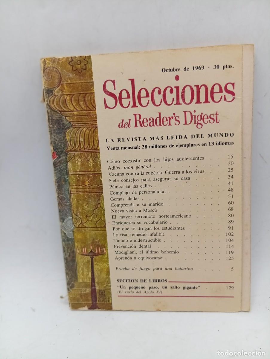 Coleccionismo de revistas y peri&oacute;dicos: SELECCIONES DEL READER&acute;S DIGEST. OCT 1969. LA REVISTA MAS LEIDA DEL MUNDO. ADIOS, MON GENERA.. LEER.