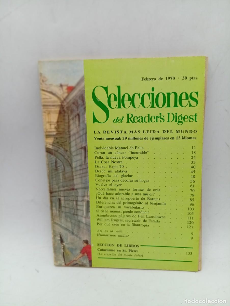 Coleccionismo de revistas y peri&oacute;dicos: SELECCIONES DEL READER&acute;S DIGEST. FEB 1970. LA REVISTA MAS LEIDA DEL MUNDO. MANUEL DE FALLA.. LEER.