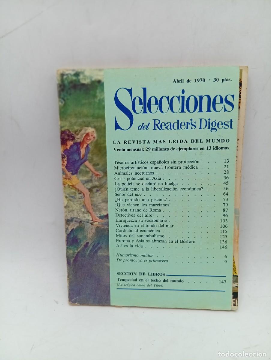 Coleccionismo de revistas y peri&oacute;dicos: SELECCIONES DEL READER&acute;S DIGEST. ABRIL 1970. LA REVISTA MAS LEIDA DEL MUNDO. CRISIS POTENCIA.. LEER.