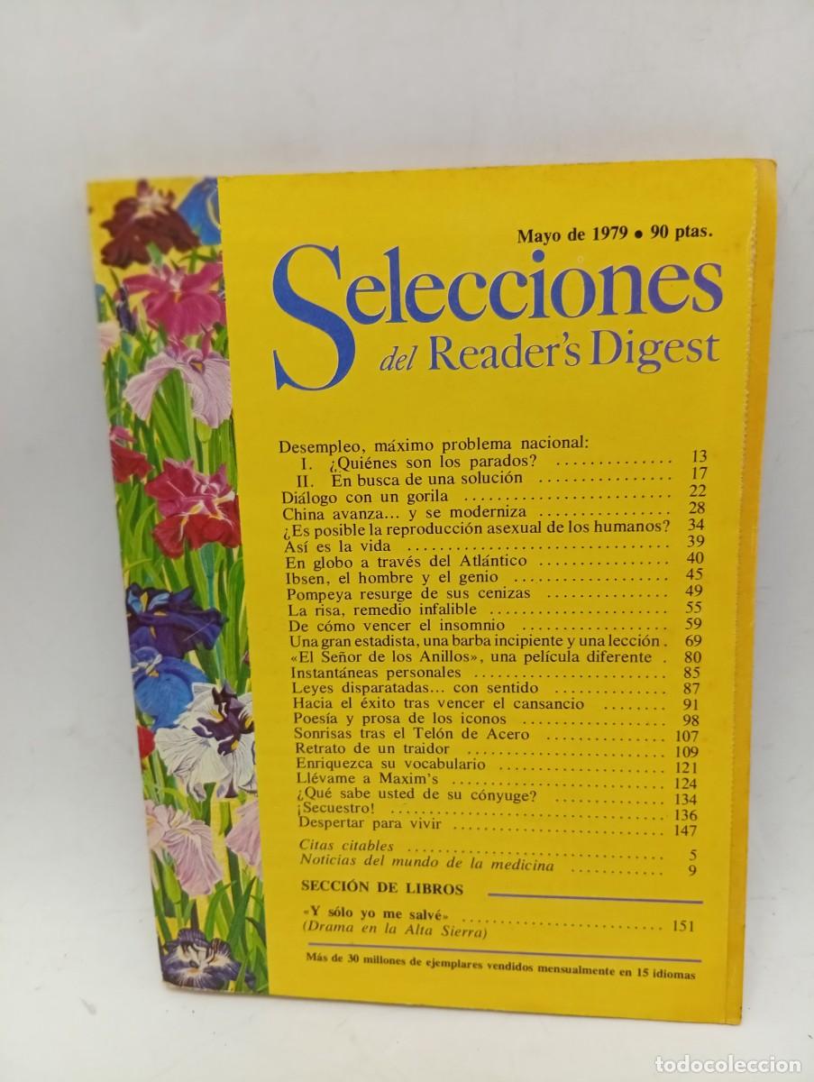 Coleccionismo de revistas y peri&oacute;dicos: SELECCIONES DEL READER&acute;S DIGEST. MAYO 1979. EN GLOBO A TRAVES DEL ATLANTICO. DIALOGO CON .... LEER.