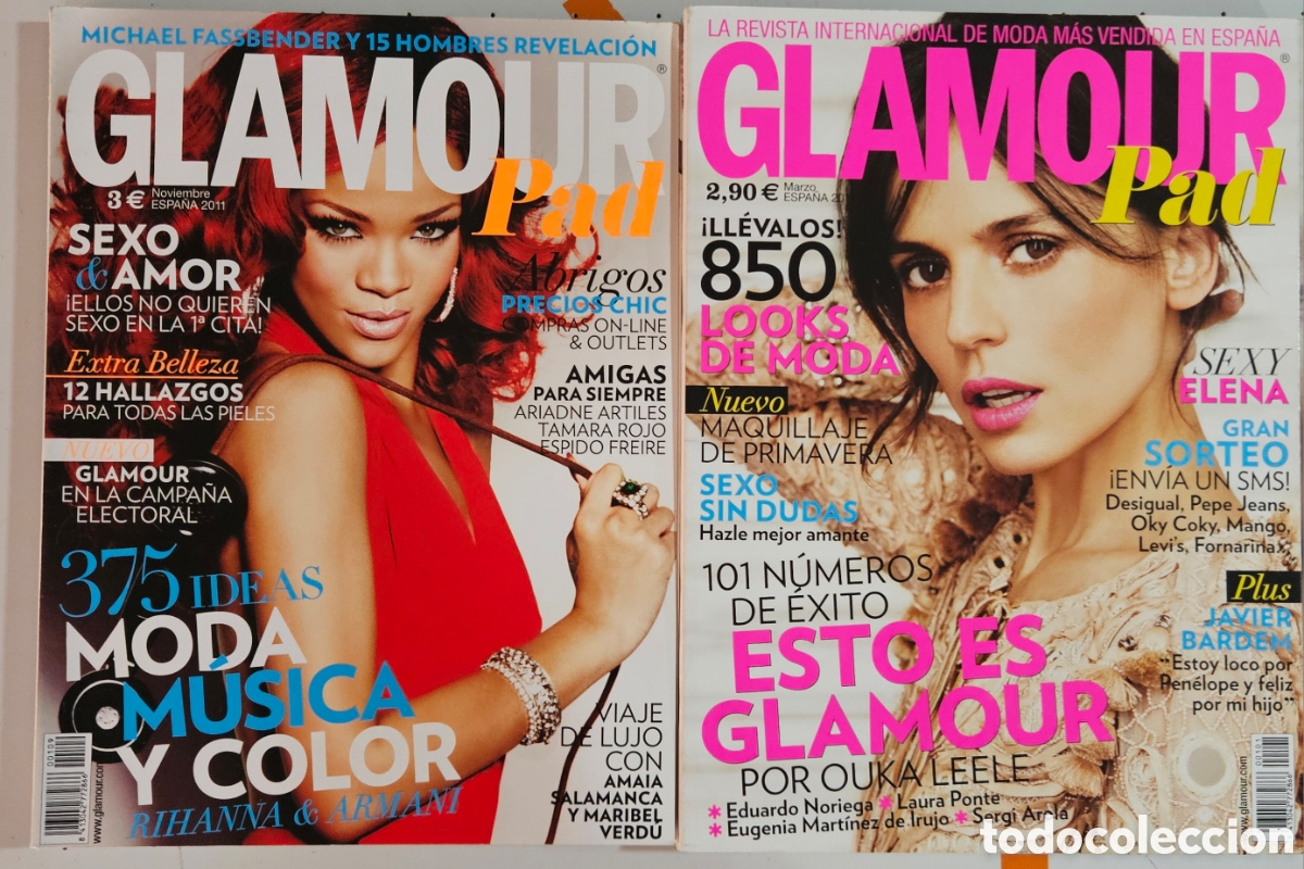 Coleccionismo de revistas y peri&oacute;dicos: Lote 2 revistas GLAMOUR