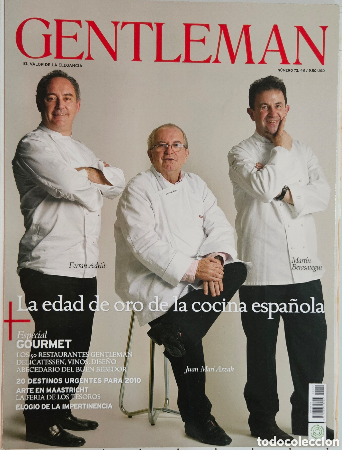 Coleccionismo de revistas y peri&oacute;dicos: Revista GENTLEMAN Grandes Chefs