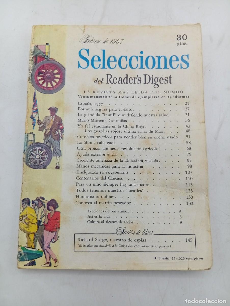 Coleccionismo de revistas y peri&oacute;dicos: SELECCIONES DEL READER&acute;S DIGEST. FEBRERO 1967. LA REVISTA MAS LEIDA DEL MUNDO. ESPA&Ntilde;A, 1977... LEER.