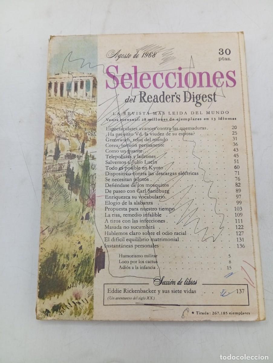 Coleccionismo de revistas y peri&oacute;dicos: SELECCIONES DEL READER&acute;S DIGEST. AGOSTO 1968. LA REVISTA MAS LEIDA DEL MUNDO. GREENWICH, RE... LEER.