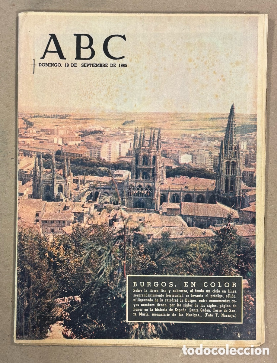 Coleccionismo de revistas y peri&oacute;dicos: ABC (19 DE SEPTIEMBRE DE 1965). BURGOS EN COLOR,&hellip;