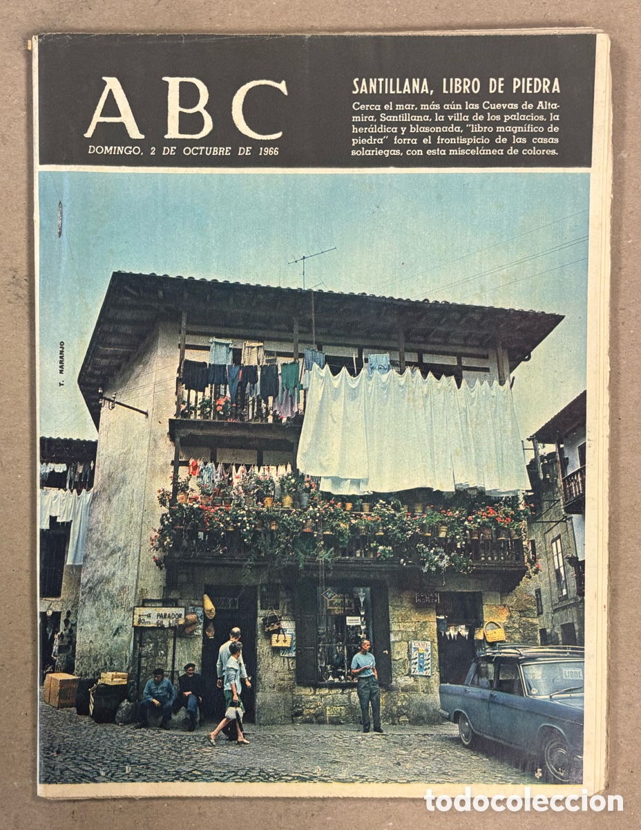Coleccionismo de revistas y peri&oacute;dicos: ABC (2 DE OCTUBRE DE 1966). SANTILLANA DEL MAR LIBRO DE PIEDRA,&hellip;