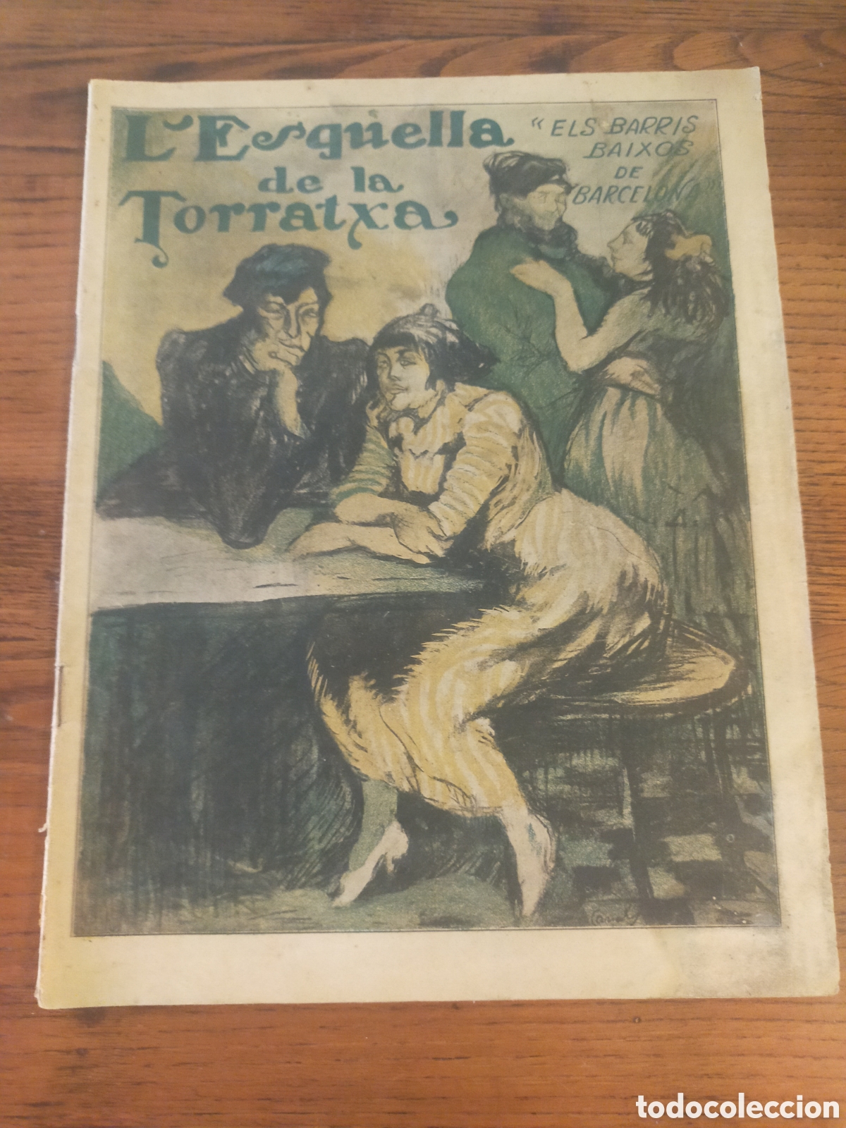 Coleccionismo de revistas y peri&oacute;dicos: L'Esquella de la Torratxa, que incluye el texto &laquo;Els barris baixos de Barcelona&raquo;