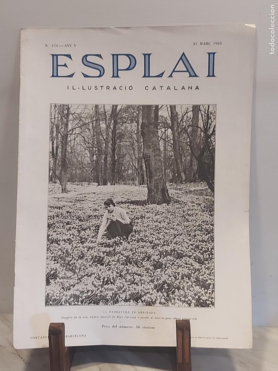 Coleccionismo de revistas y peri&oacute;dicos: ESPLAI | IL&middot;LUSTRACI&Oacute; CATALANA | N.&ordm; 174 | 31 MARZO 1935 | NORMANDIE | REVISTA ILUSTRADA