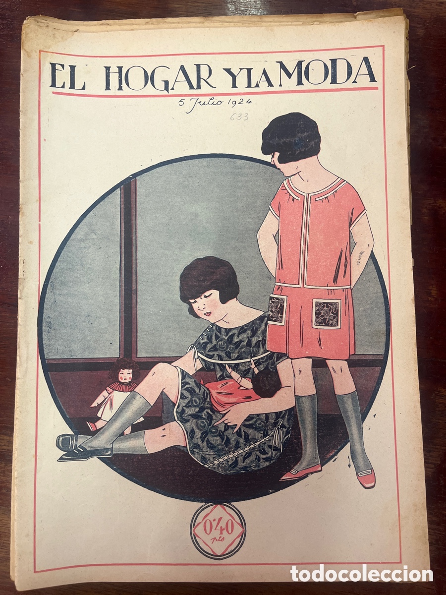 Coleccionismo de revistas y peri&oacute;dicos: EL HOGAR Y LA MODA. Revista de moda femenina.5 de julio de 1924.