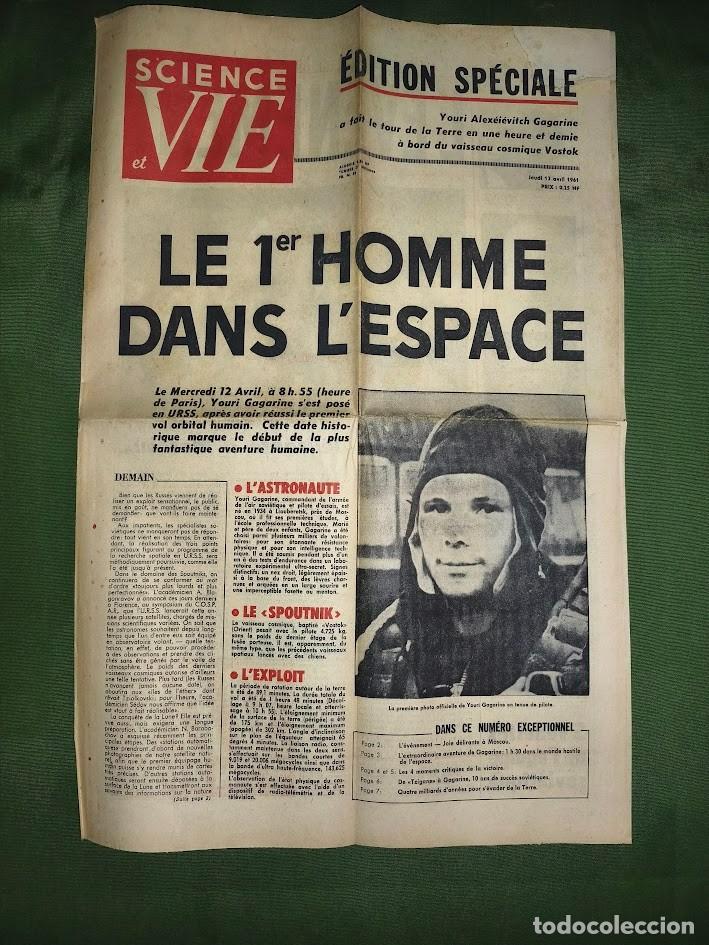 Coleccionismo de revistas y peri&oacute;dicos: SCIENCE ET VIE - &Eacute;DITION SP&Eacute;CIALE - LE 1ER HOMME DANS L'ESPACE - 13/04/1961