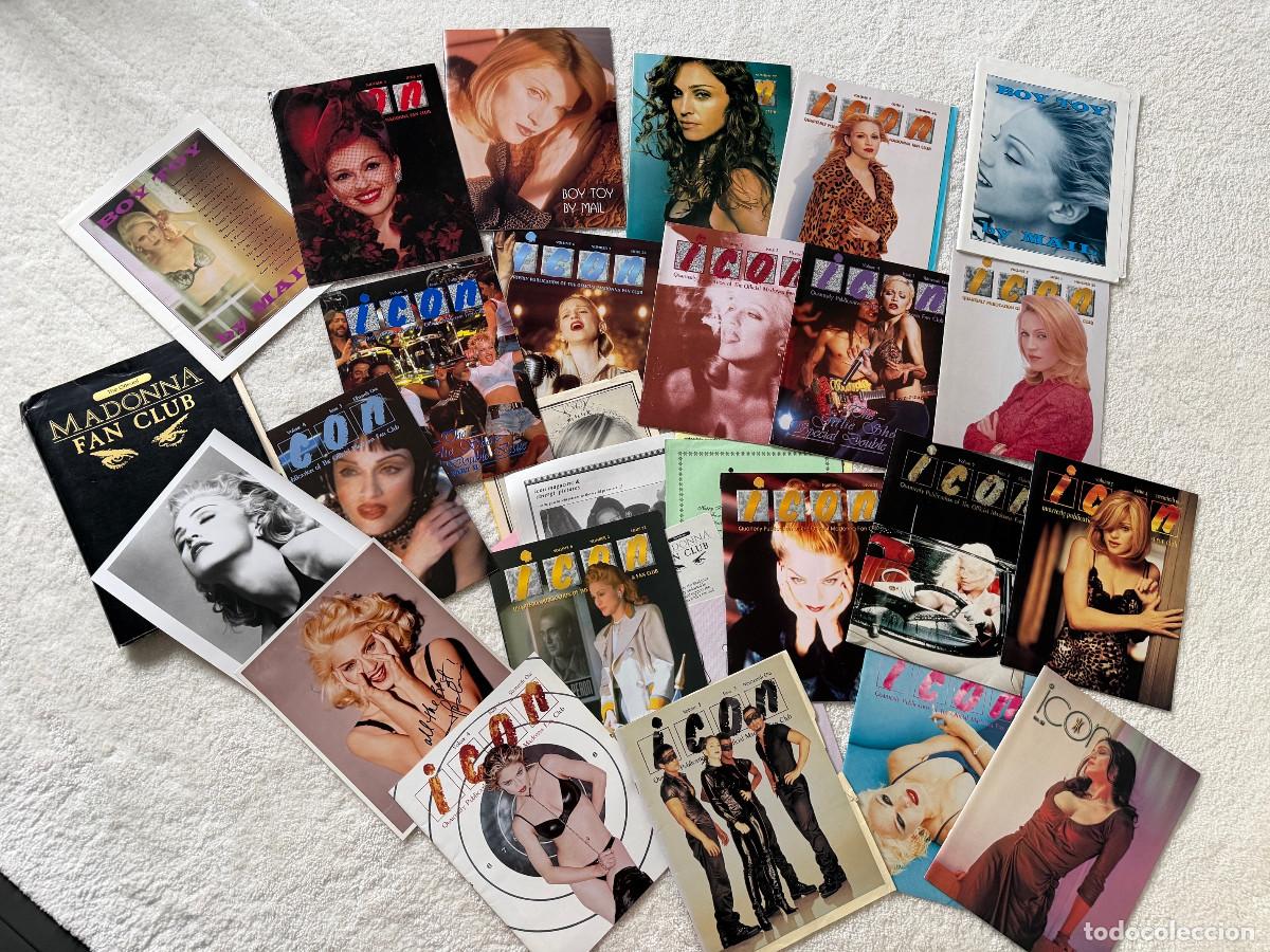 Coleccionismo de revistas y peri&oacute;dicos: MADONNA &ndash; Colecci&oacute;n revista oficial ICON Fan Club + BOY TOY &ndash; A&ntilde;os 90 &ndash; Lote raro