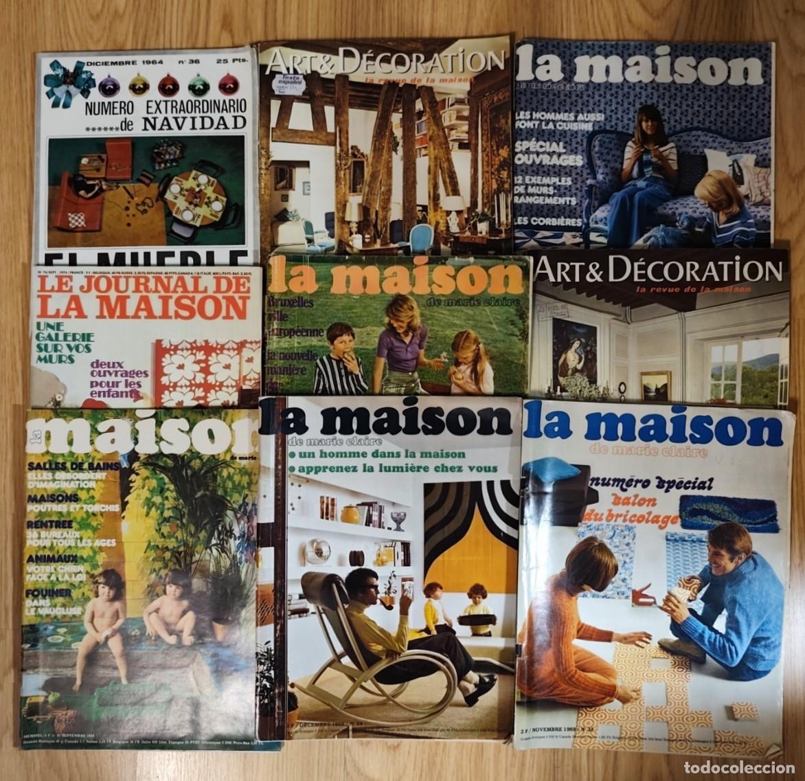 Coleccionismo de revistas y peri&oacute;dicos: LOTE 9 REVISTAS DECORACION LA MAISON FRANCAISE MARIE CLAIRE LE JOURNAL EL MUEBLE ART & DECORATION