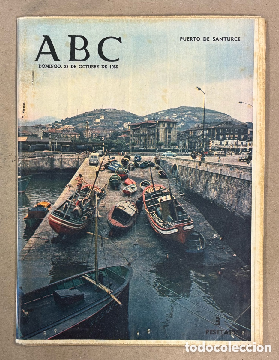 Coleccionismo de revistas y peri&oacute;dicos: ABC (23 DE OCTUBRE DE 1966). PUERTO DE SANTURCE,&hellip;