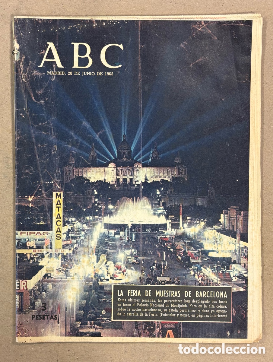 Coleccionismo de revistas y peri&oacute;dicos: ABC (20 DE JUNIO DE 1965). LA FERIA DE MUESTRAS DE BARCELONA,&hellip;