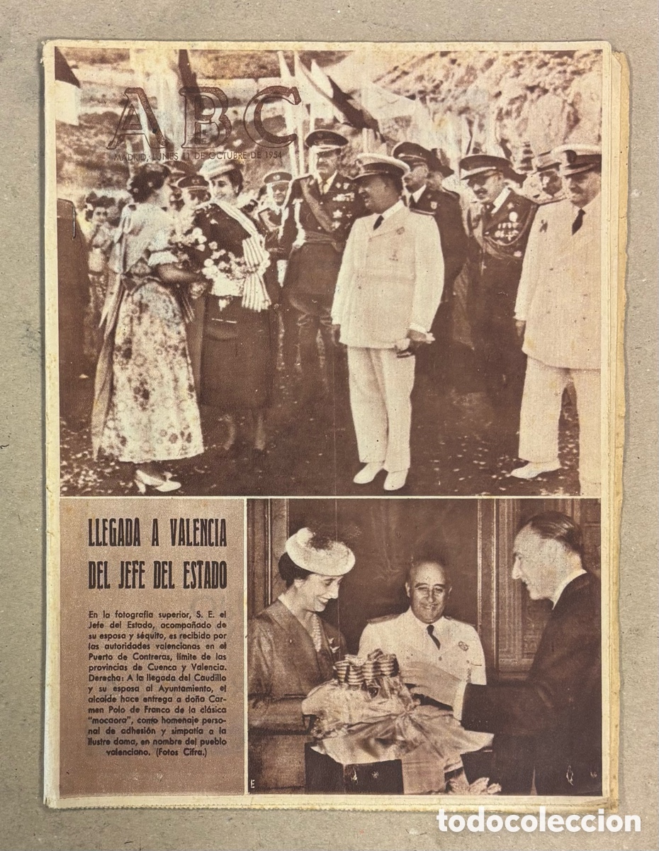 Coleccionismo de revistas y peri&oacute;dicos: ABC (11 DE OCTUBRE DE 1964). LLEGADA A VALENCIA DEL JEFE DE ESTADO,&hellip;
