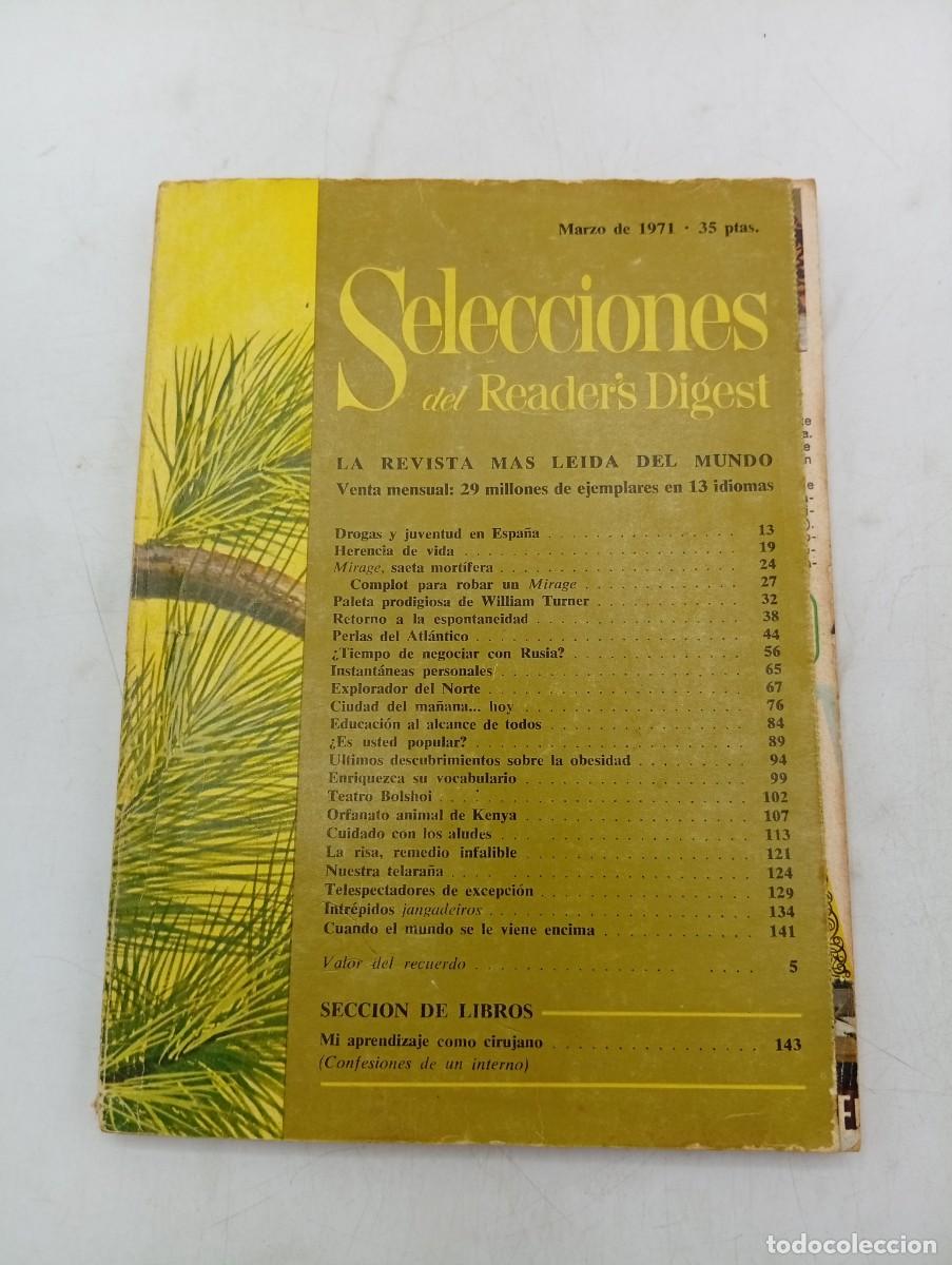 Coleccionismo de revistas y peri&oacute;dicos: SELECCIONES DEL READER&acute;S DIGEST. MAR 1971. LA REVISTA MAS LEIDA DEL MUNDO. DROGAS Y JUVENTUD.. LEER.