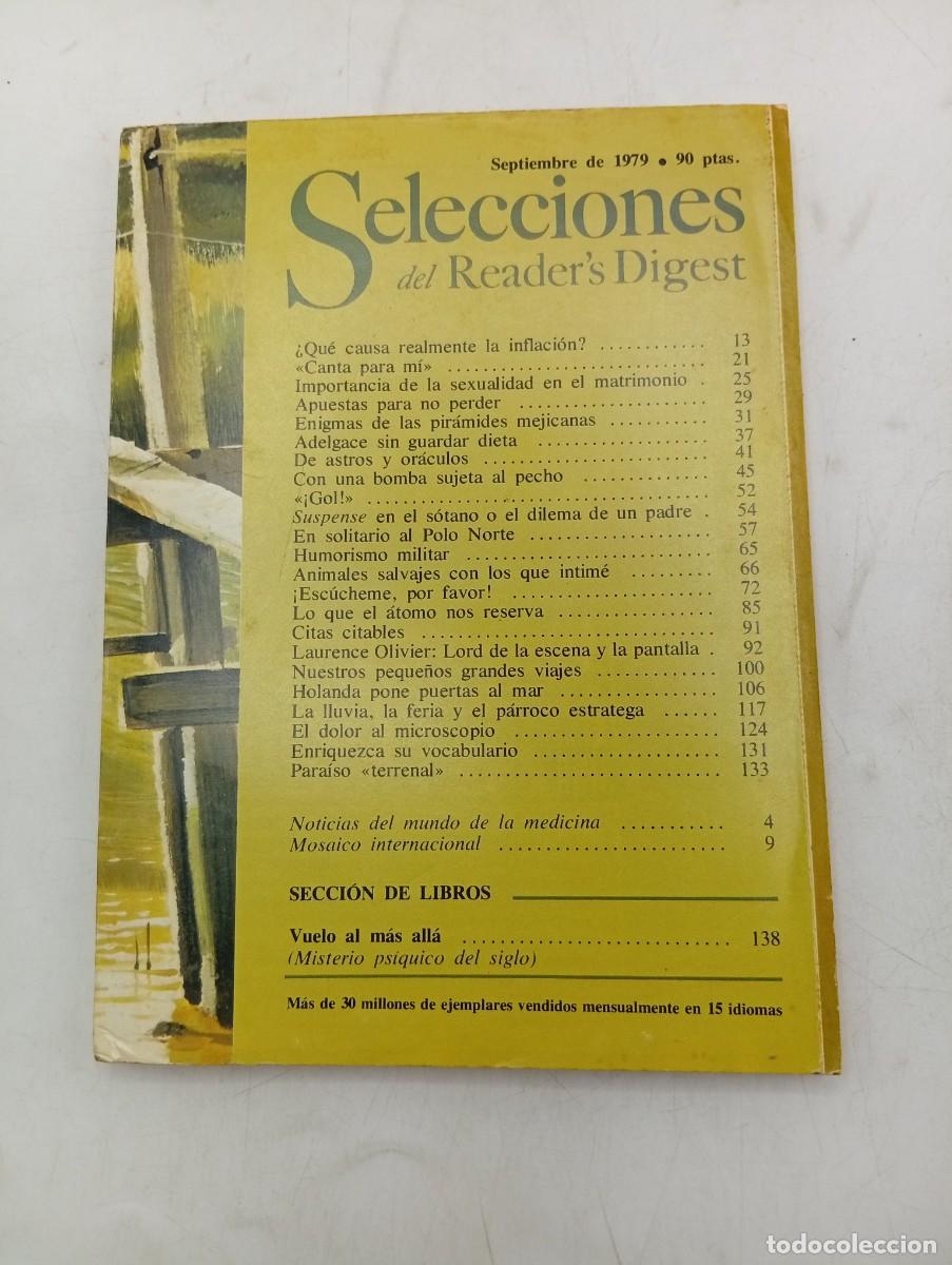 Coleccionismo de revistas y peri&oacute;dicos: SELECCIONES DEL READER&acute;S DIGEST. SEP 1979. LA REVISTA MAS LEIDA DEL MUNDO. QUE CAUSA LA INFL.. LEER.