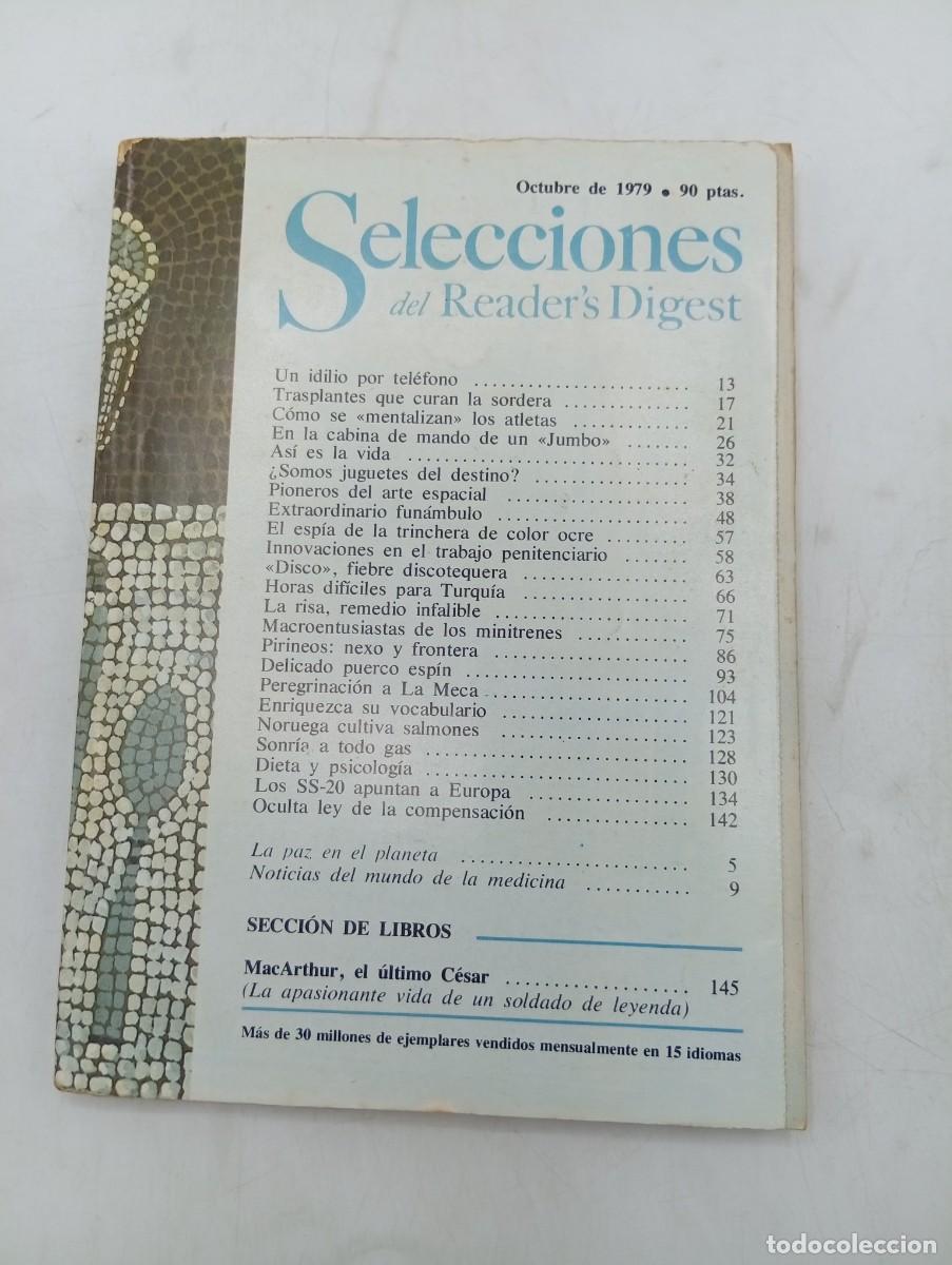 Coleccionismo de revistas y peri&oacute;dicos: SELECCIONES DEL READER&acute;S DIGEST. OCT 1979. UN IDILIO POR TELEFONO. TRASPLANTE QUE CURAN LA .. LEER.
