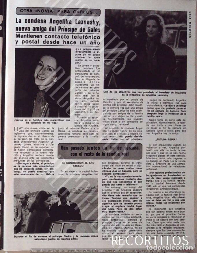 Coleccionismo de revistas y peri&oacute;dicos: angelika lazansky condesa amiga del principe carlos de inglaterra