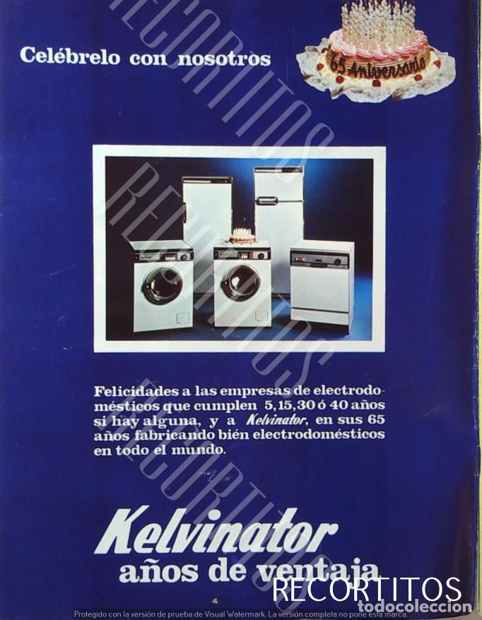 Coleccionismo de revistas y peri&oacute;dicos: KELVINATOR BIO DIXAN ANUNCIO PUBLICIDAD JOAQUIN PRAT