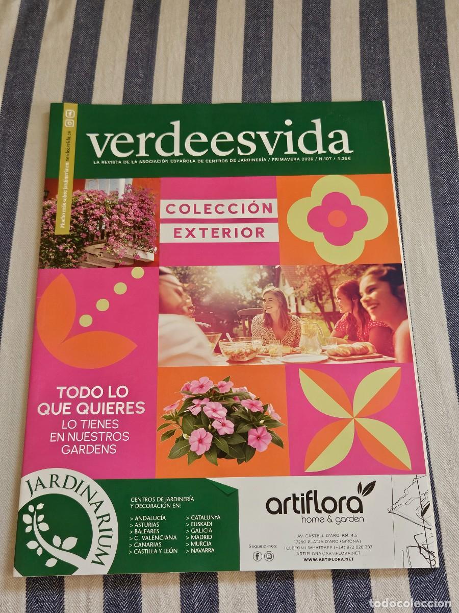 Coleccionismo de revistas y peri&oacute;dicos: Revista De Jardiner&iacute;a Verdeesvida N&ordm; 107/ Primavera 2026, Del Grupo Artiflora Home & Garden
