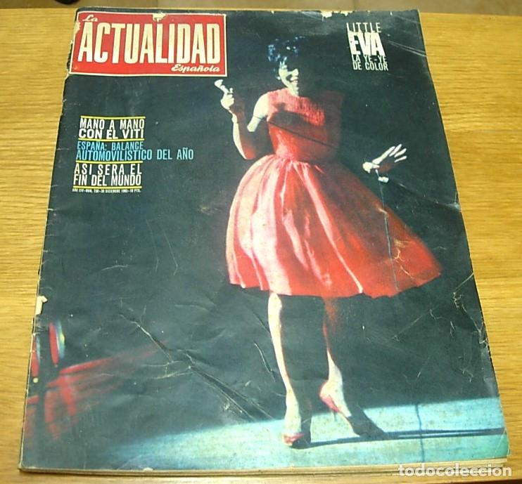 Collezionismo di Riviste e Giornali: Revista LA ACTUALIDAD ESPA&Ntilde;OLA n&ordm; 730 LITTLE EVA GLENN MILLER LOS BRINCOS Tenis: SANTANA GISBERT '65