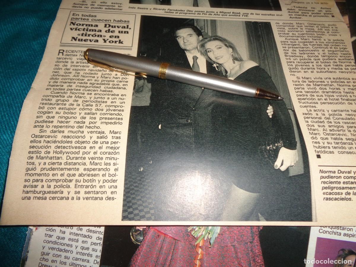 Collection Magazines and Newspapers: RECORTE : NORMA DUVAL, VICTIMA DE UN TIRON EN NUEVA YORK. SEMANA, DCBRE 1991