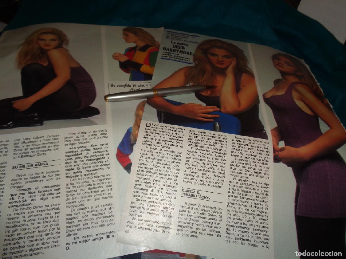 Collection Magazines and Newspapers: RECORTE : LA NUEVA DREW BARRYMORE. SEMANA, DCBRE 1991