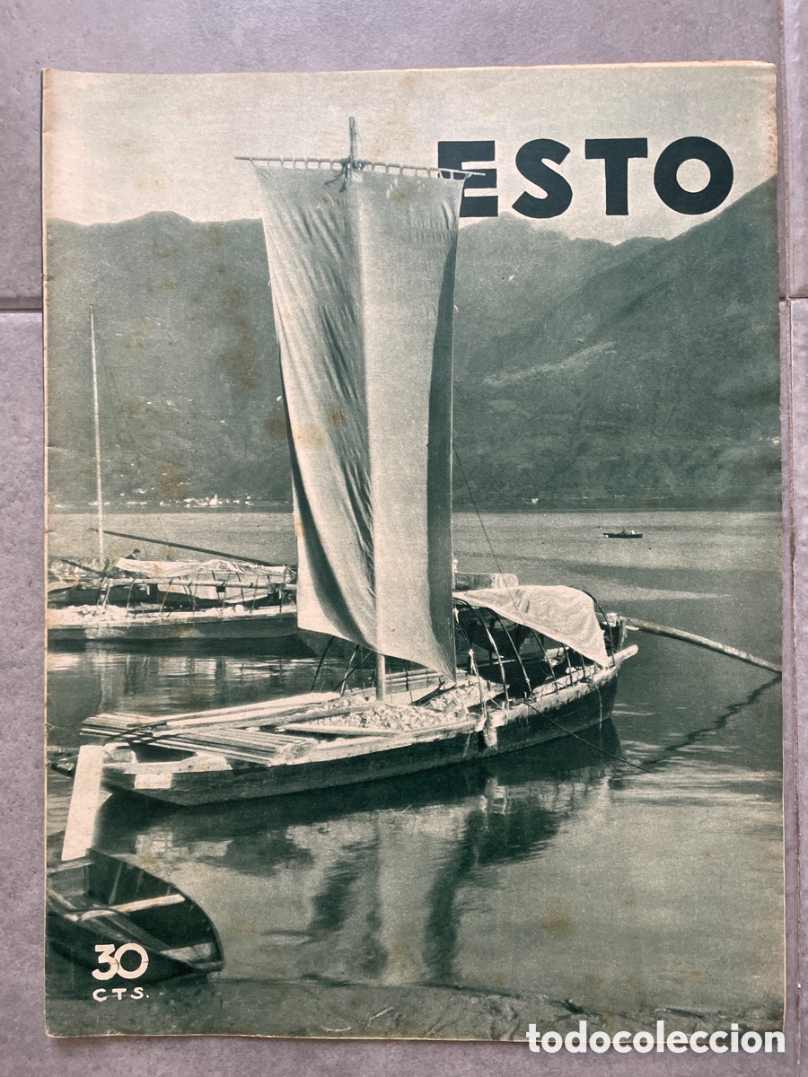Coleccionismo de revistas y peri&oacute;dicos: Esto. Revista gr&aacute;fica. 1 febrero 1934. Gabriela Mistral. Toros. Deporte. Moda.