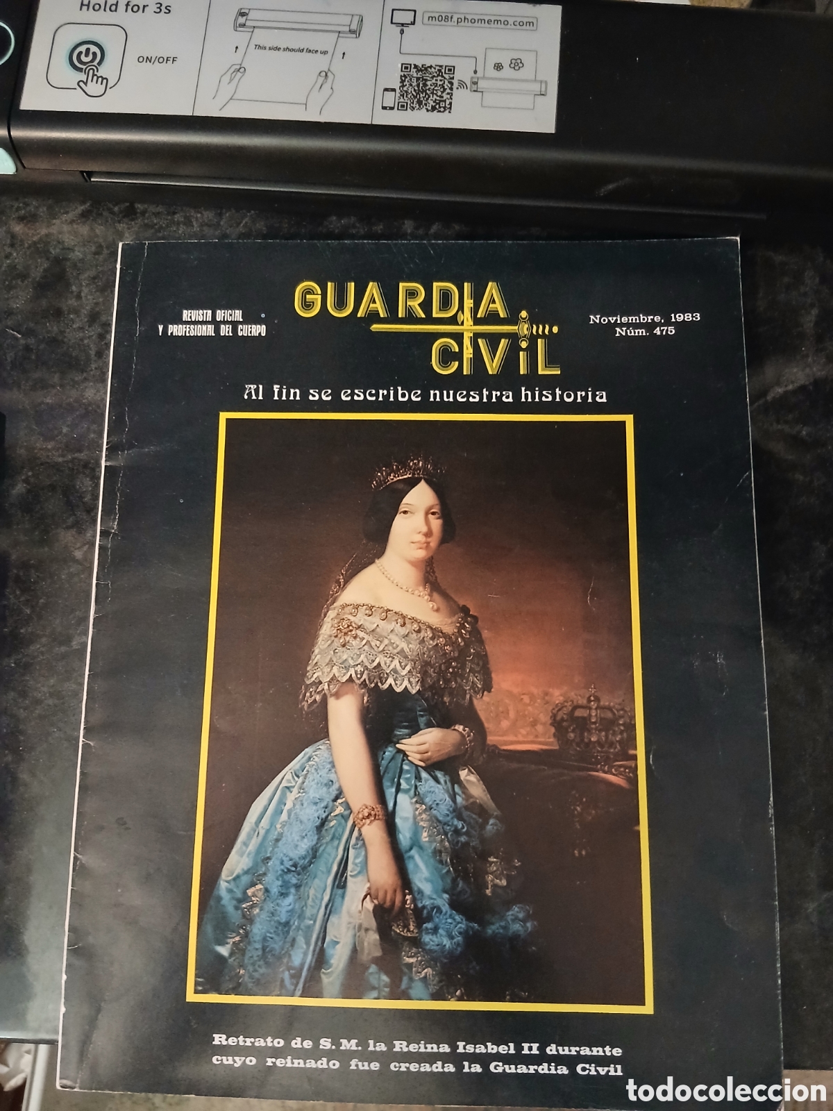 Coleccionismo de revistas y peri&oacute;dicos: Revista Guardoa Civil num. 475. Noviembre 1983.