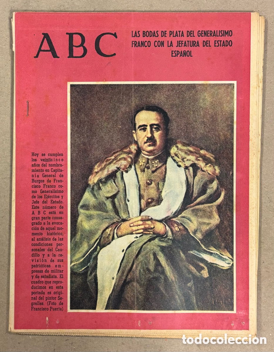 Coleccionismo de revistas y peri&oacute;dicos: ABC (30 DE SEPTIEMBRE DE 1961). LAS BODAS DE PLATA DEL GENERALISIMO FRANCO
