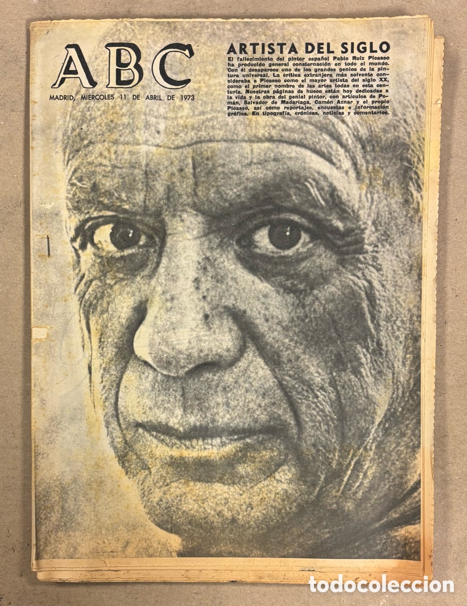 Coleccionismo de revistas y peri&oacute;dicos: ABC (2 DE MARZO DE 1967). MUERTE DE PABLO PICASSO,&hellip;