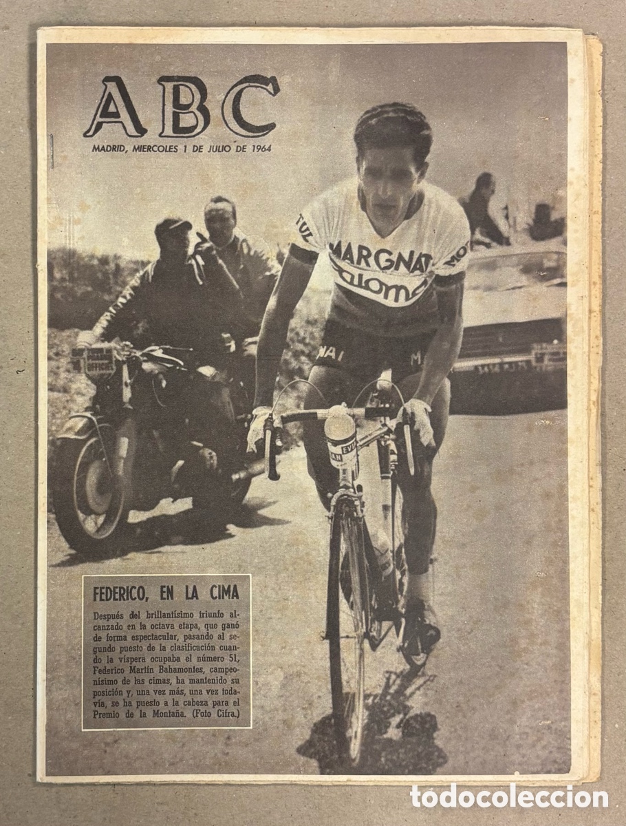Coleccionismo de revistas y peri&oacute;dicos: ABC (1 DE JULIO DE 1964). FEDERICO MART&Iacute;N BAHAMONTES EN EL TOUR DE FRANCIA,&hellip;