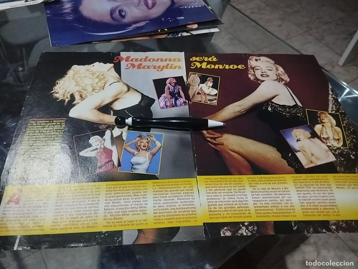 Coleccionismo de revistas y peri&oacute;dicos: MADONNA SERA MARYLIN MONROE RECORTE REVISTA 2 P&Aacute;GINAS 1990