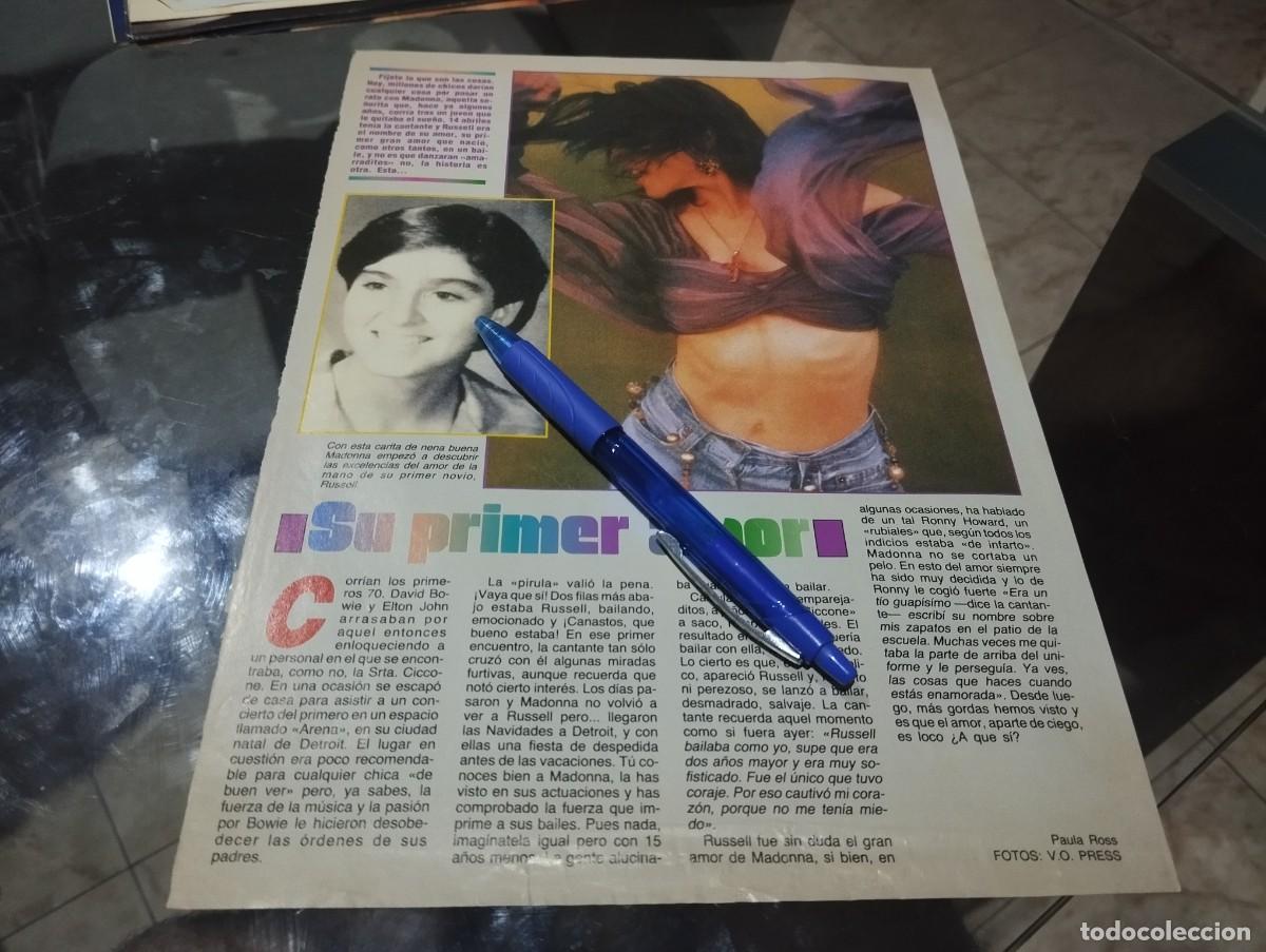Coleccionismo de revistas y peri&oacute;dicos: MADONNA CANTANTE ANTIGUO RECORTE REVISTA