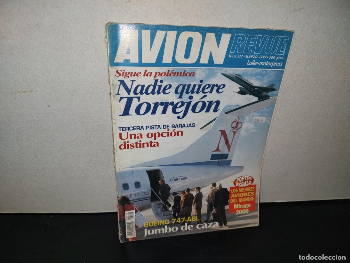 Coleccionismo de revistas y peri&oacute;dicos: 199- Avion Revue. Boeing 747-ABL, Jumbo De Caza - N&uacute;m. 177, Marzo, 1997