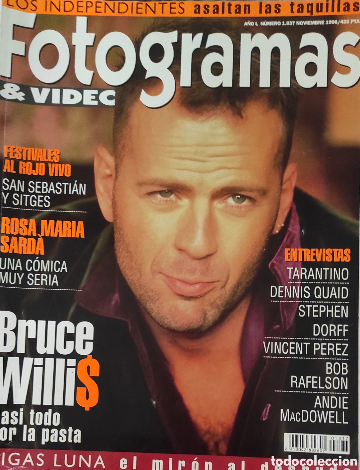Coleccionismo de revistas y peri&oacute;dicos: Fotogramas N&deg; 1837. Noviembre 1996